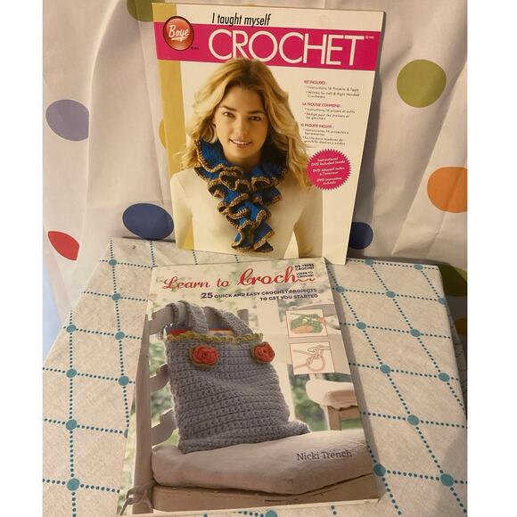 NWT Bundle of 2 Crochet Books Guides To Crocheting - Picture 1 of 6